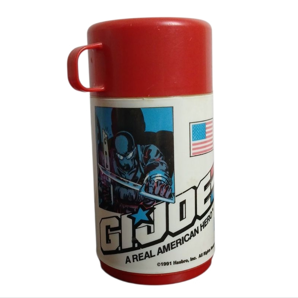 Vintage 1991 G.I Joe Hasboro Thermos "A Real American‎ Hero"